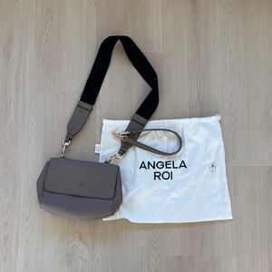 Angela Roi Taupe Crossbody Bag